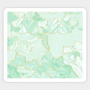 Marbled Kintsugi Sage Sticker